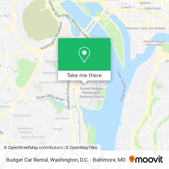 Mapa de Budget Car Rental