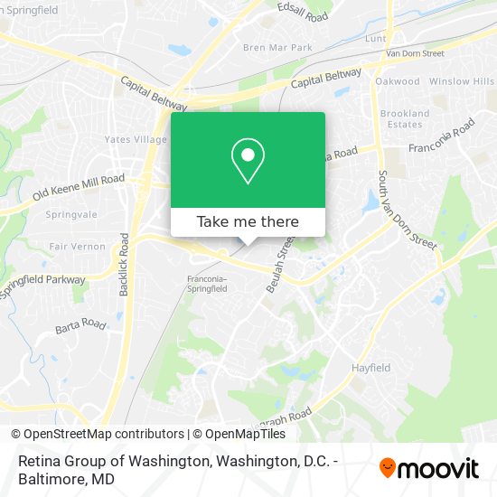 Mapa de Retina Group of Washington