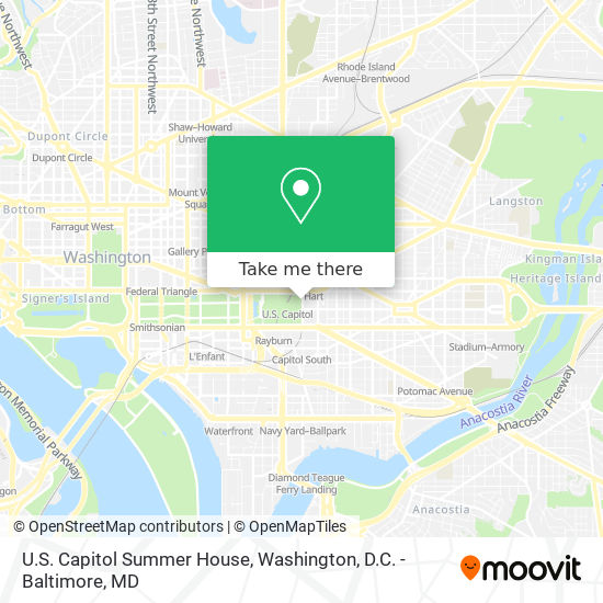 U.S. Capitol Summer House map