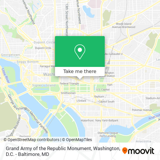 Grand Army of the Republic Monument map