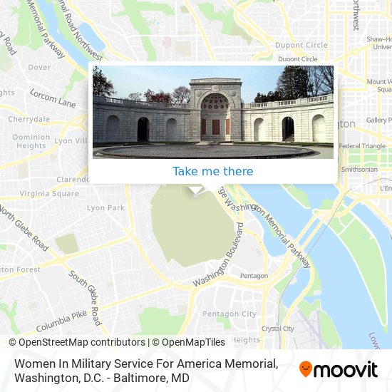 Mapa de Women In Military Service For America Memorial