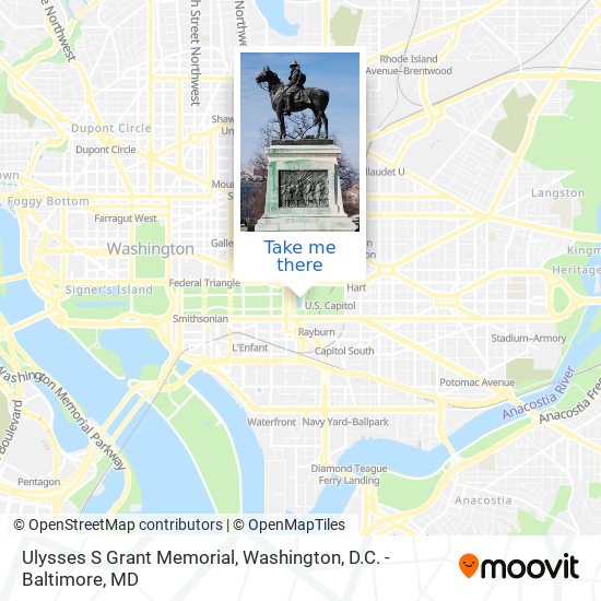 Ulysses S Grant Memorial map