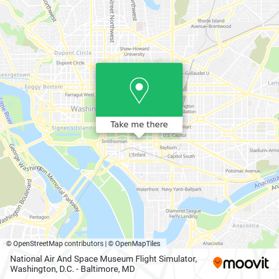 National Air And Space Museum Flight Simulator map