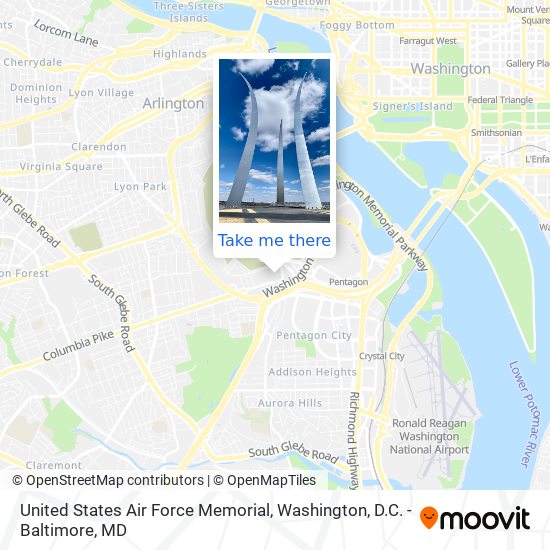 Mapa de United States Air Force Memorial