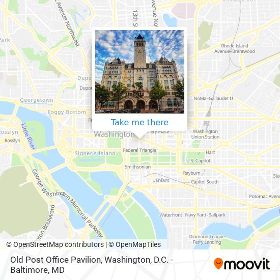 Old Post Office Pavilion map
