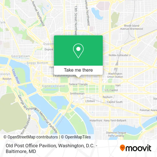 Old Post Office Pavilion map