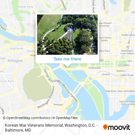 Mapa de Korean War Veterans Memorial