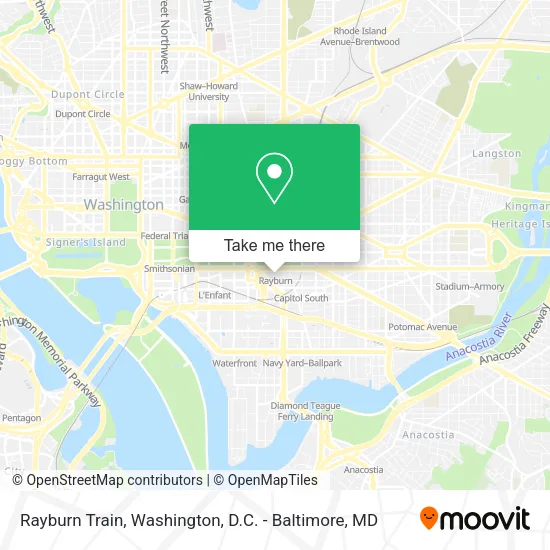 Mapa de Rayburn Train
