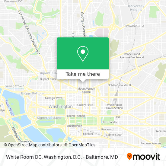 White Room DC map