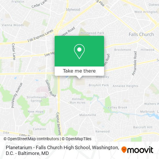 Mapa de Planetarium - Falls Church High School