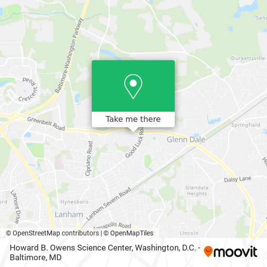 Howard B. Owens Science Center map