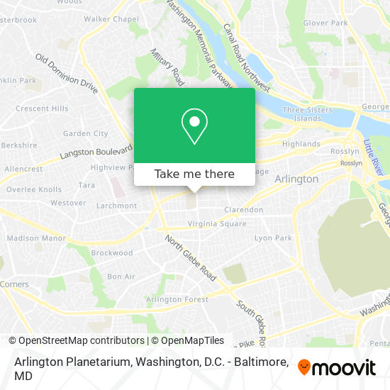 Mapa de Arlington Planetarium