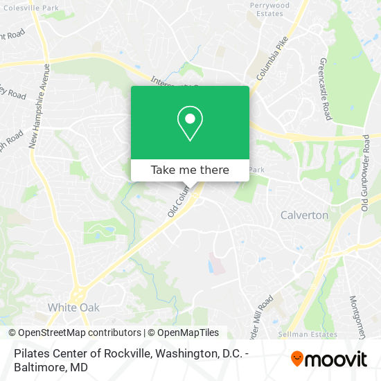 Mapa de Pilates Center of Rockville