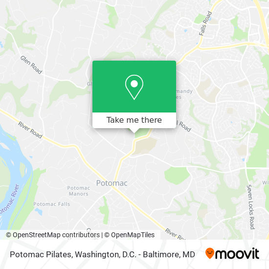 Potomac Pilates map