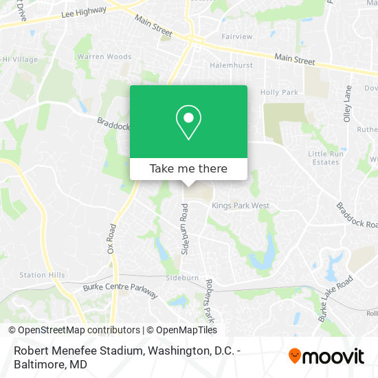 Mapa de Robert Menefee Stadium