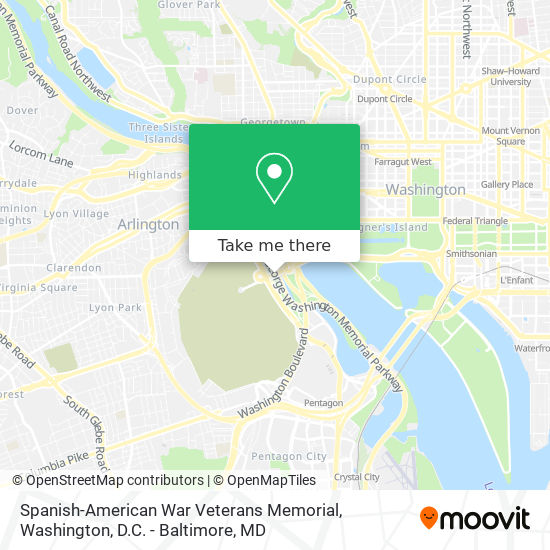 Spanish-American War Veterans Memorial map