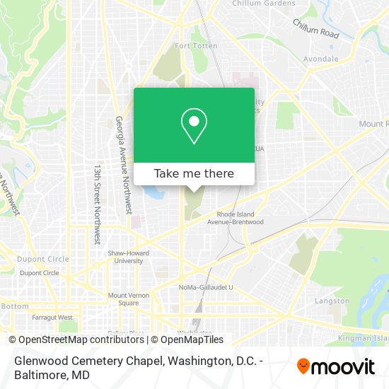 Mapa de Glenwood Cemetery Chapel