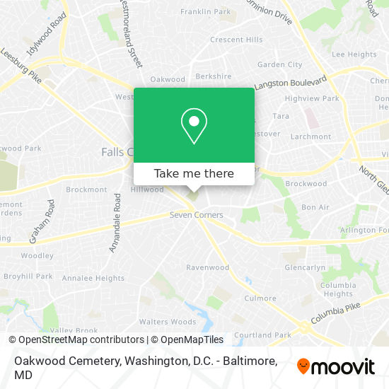 Oakwood Cemetery map