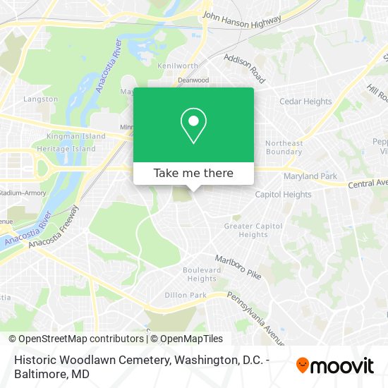 Mapa de Historic Woodlawn Cemetery