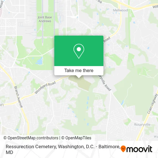 Ressurection Cemetery map