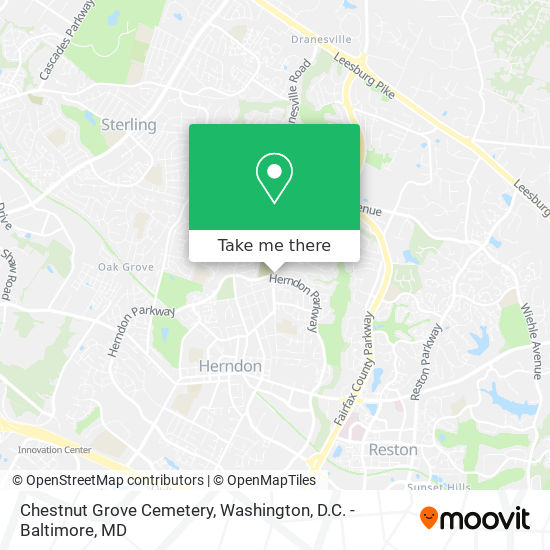 Chestnut Grove Cemetery map