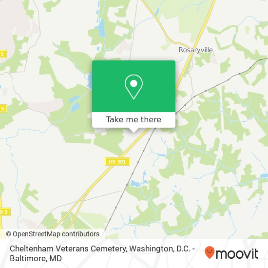 Cheltenham Veterans Cemetery map