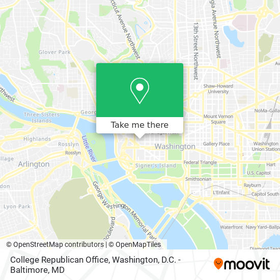 Mapa de College Republican Office