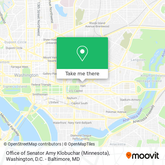 Mapa de Office of Senator Amy Klobuchar (Minnesota)