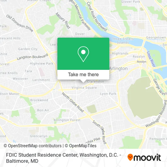FDIC Student Residence Center map