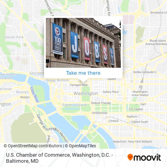 Mapa de U.S. Chamber of Commerce
