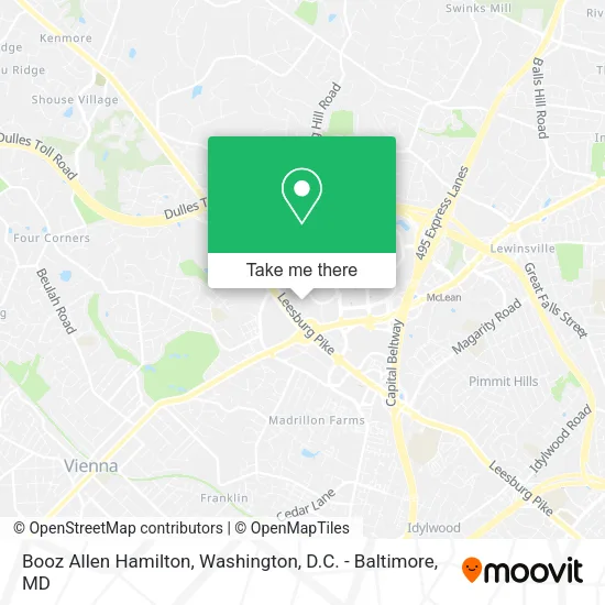 Booz Allen Hamilton map