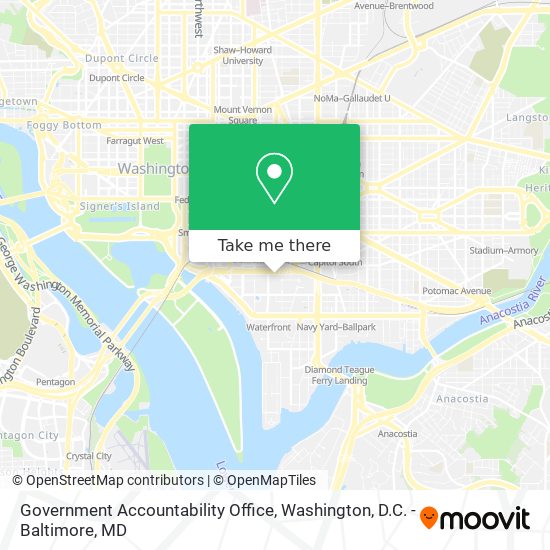 Government Accountability Office map