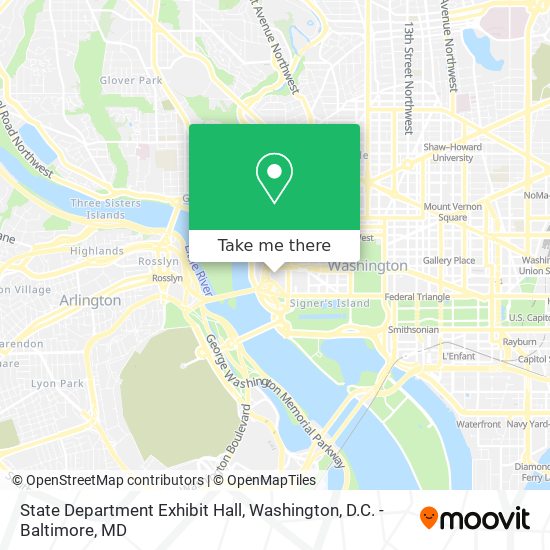 Mapa de State Department Exhibit Hall