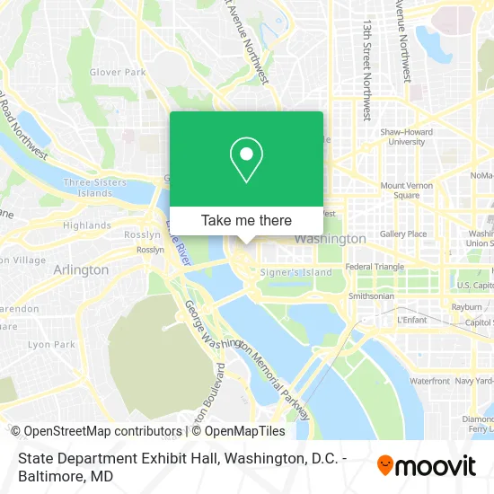 State Department Exhibit Hall map