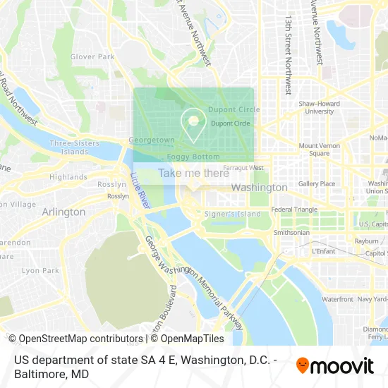 US department of state SA 4 E map