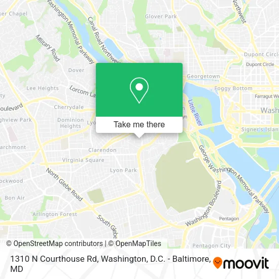 Mapa de 1310 N Courthouse Rd