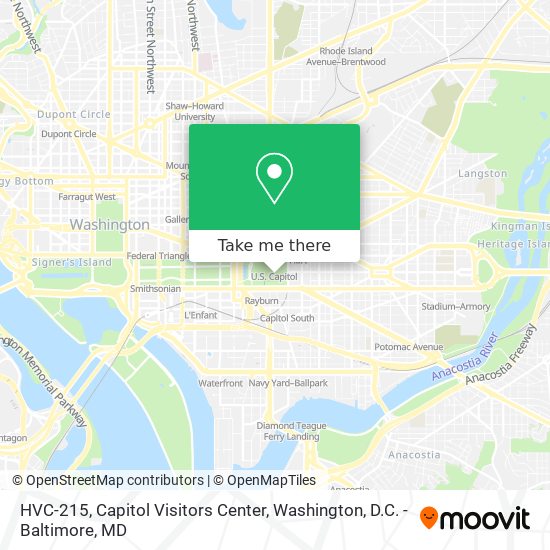 HVC-215, Capitol Visitors Center map