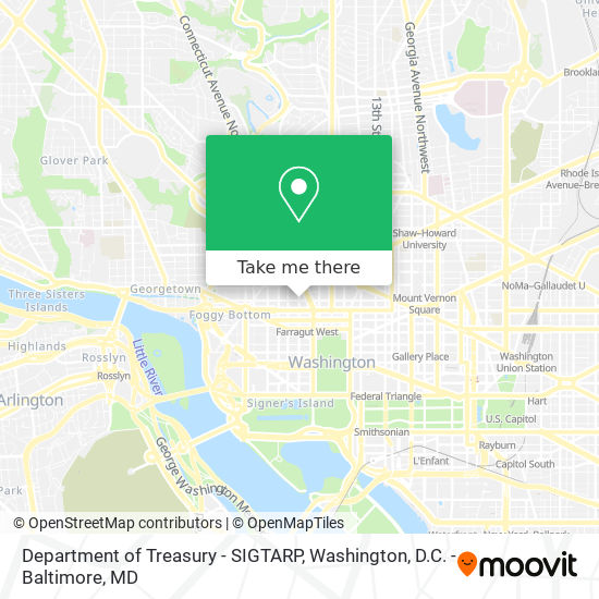 Department of Treasury - SIGTARP map