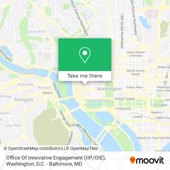 Office Of Innovative Engagement (IIP / OIE) map