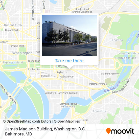 James Madison Building map