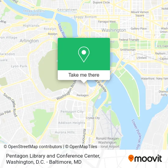 Mapa de Pentagon Library and Conference Center