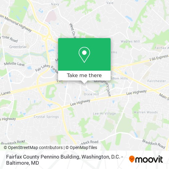 Fairfax County Pennino Building map