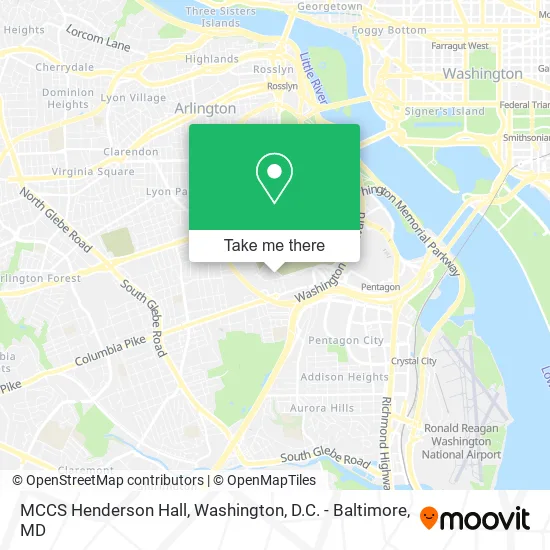 Mapa de MCCS Henderson Hall