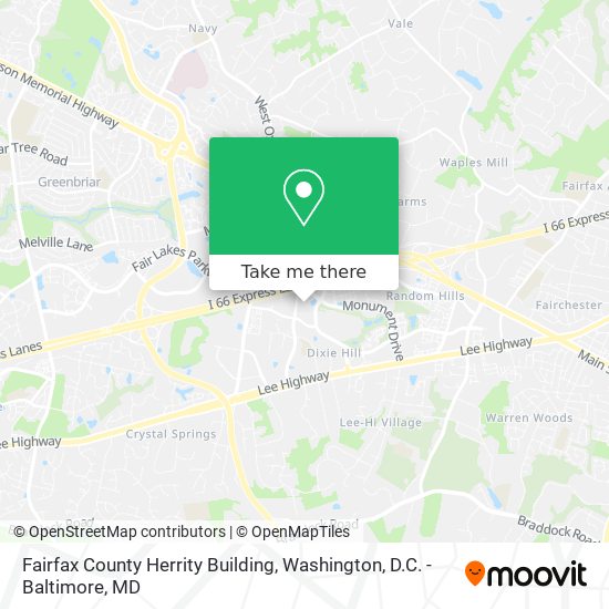 Fairfax County Herrity Building map