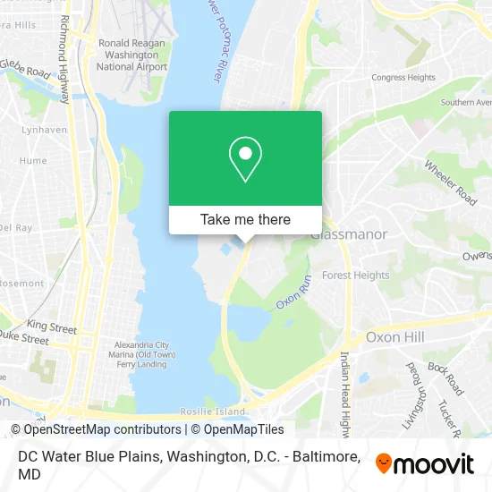 DC Water Blue Plains map