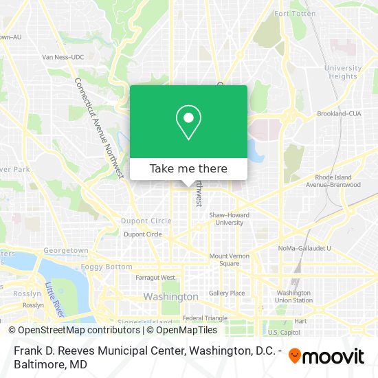 Mapa de Frank D. Reeves Municipal Center