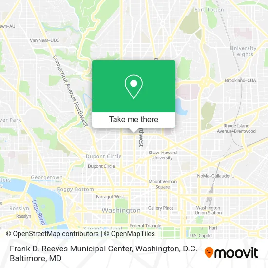 Frank D. Reeves Municipal Center map