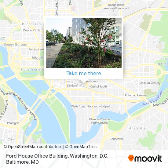 Ford House Office Building map