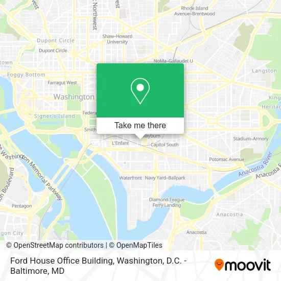 Ford House Office Building map