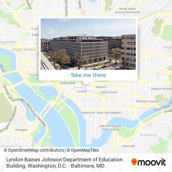 Lyndon Baines Johnson Department of Education Building map